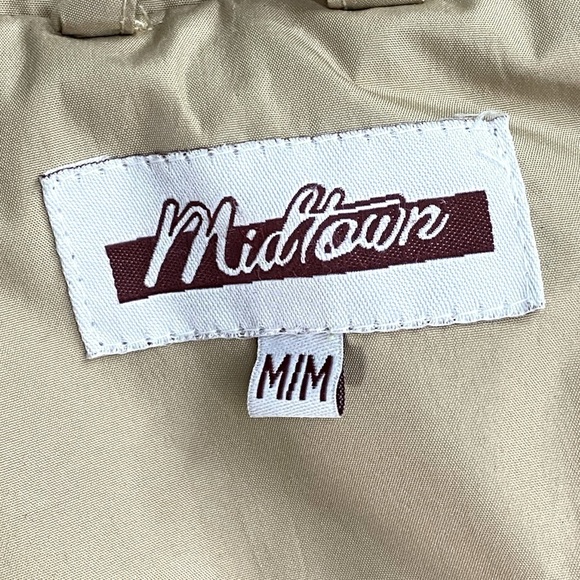 Midtown Tan Utility Style Light Jacket M - Picture 3 of 15